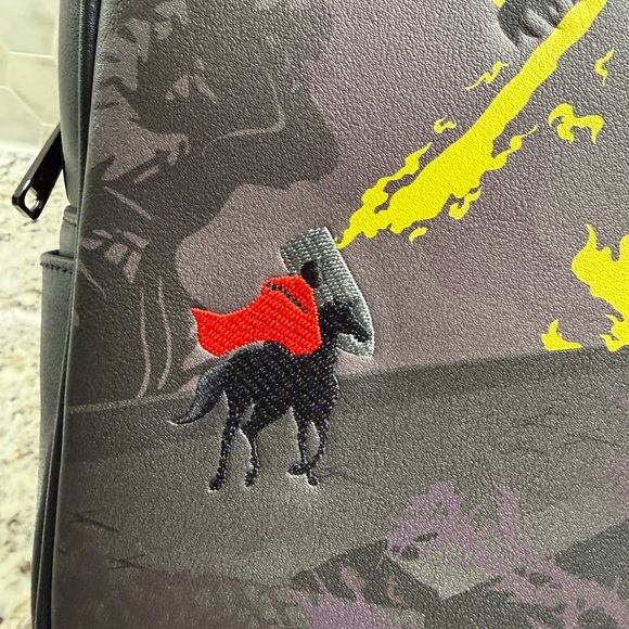 Disney Villain Series Malificent Loungefly Dragon Mini Backpack - - Picture 5 of 8